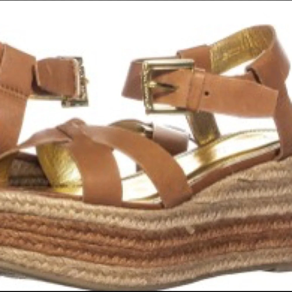 NEW❗️Lauren Ralph Lauren - Roberta Espadrilles Sandals - polo tan Wedge size 9.5 - Picture 12 of 12